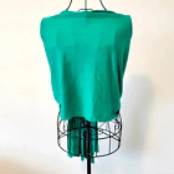 Scarf Shawl Wrap Women's Green 22" x 92" Lightweight Thin - Picture 3 of 3